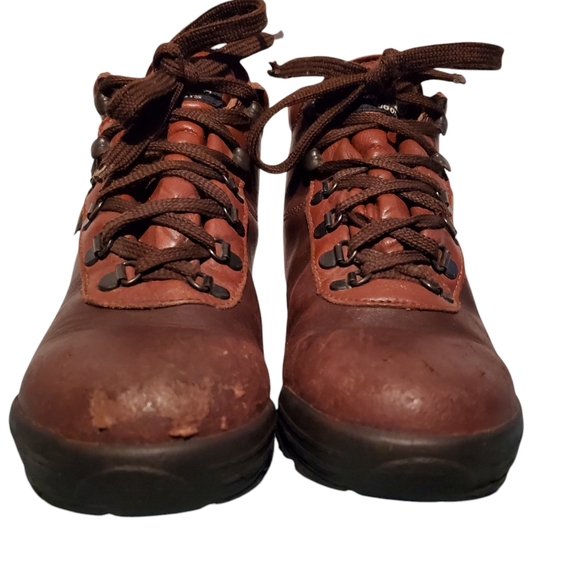VTG Vasque Skywalk Cowhide Lace-Up Hiking Boots Women's Size 7M, Made In Italy - Picture 14 of 14